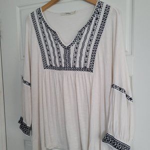 2X boho style Shirt/blouse